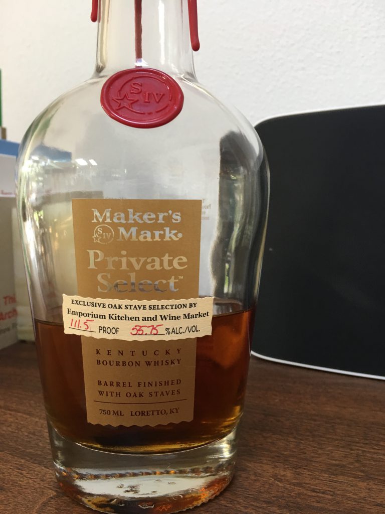 Makers Mark Private Selection Emporium Kitchen and Wine Selection
