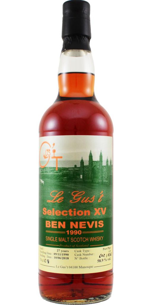 Ben Nevis 27yr Le Gus’t 1990 WhiskyBase 12yr Sherry 15yr Port Pipe