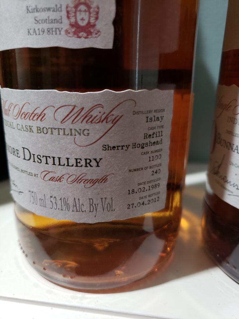 Bowmore 23yr A.D. Rattray 1989 Sherry Hogshead 53.1% ABV