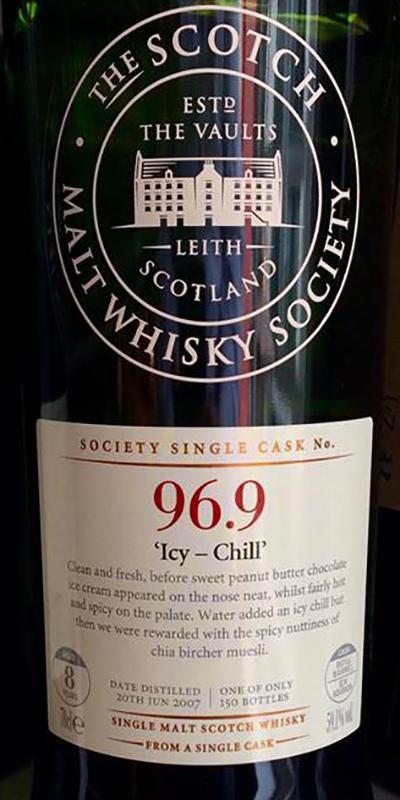 Glendronach 8yr SMWS 96.9 "Icy Chilly"