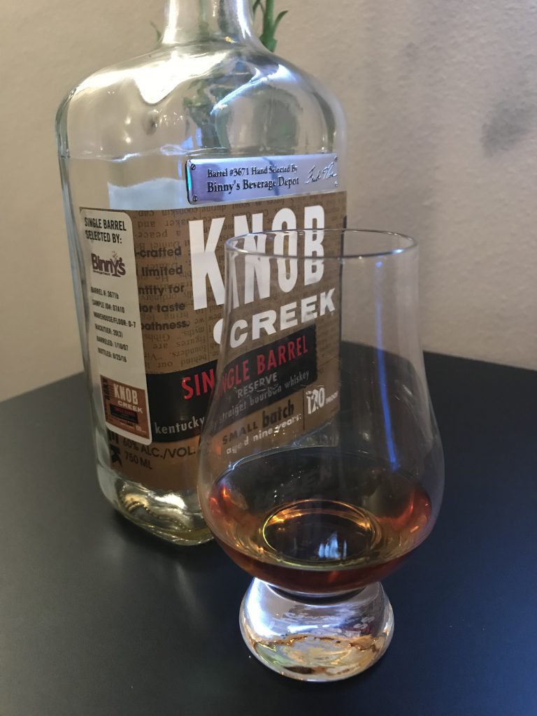 Knob Creek Single Barrel Reserve Binnys Chicago 3671b