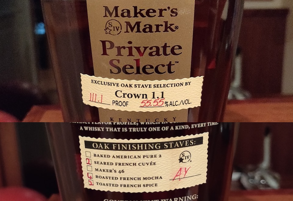 Makers Mark Private Selection Crown Liquor Selection 1.1
