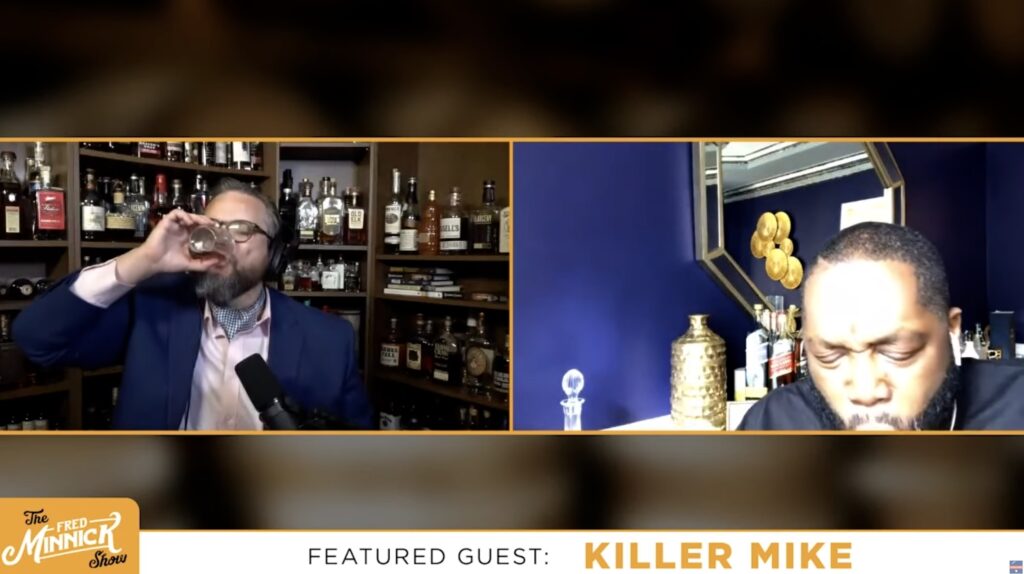 Minnick and Mike Sip Moonshine