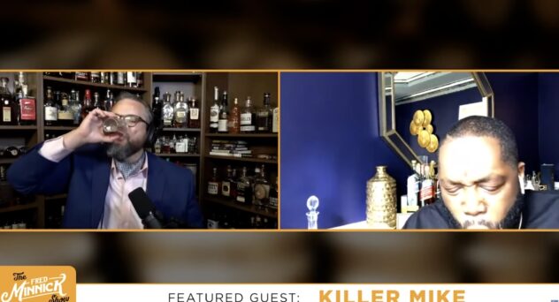 Minnick and Mike Sip Moonshine