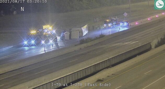 Semi Truck Carrying Jack Daniels Bottles Crashes