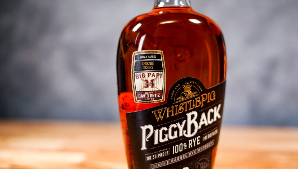 WhistlePig PiggyBack Single Barrel Legends Series David Ortiz Edition spirit image