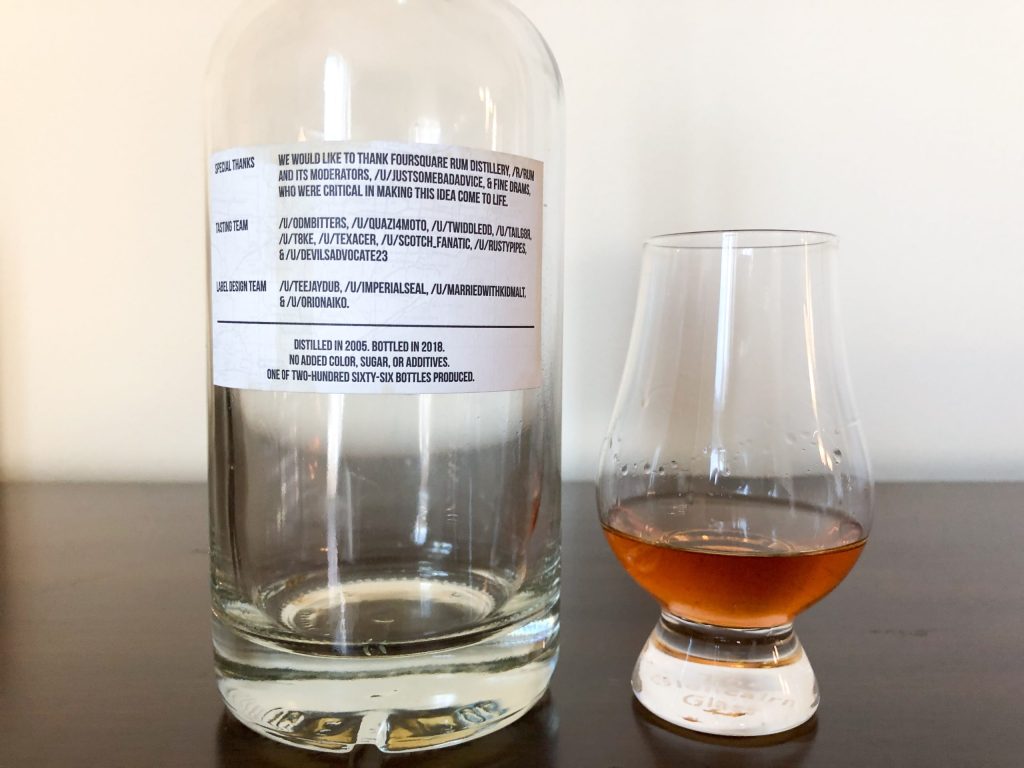 XXX:One Foursquare 13yr r/Rum x Fine Drams 2005