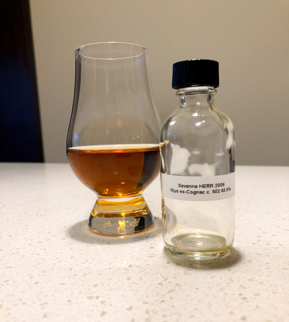 SAVANNA High Ester Rum Reunion (HERR) 10yr Ex-Cognac