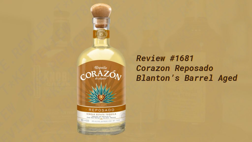 Corazon Tequila Single Barrel Reposado Blantons Barrel Aged