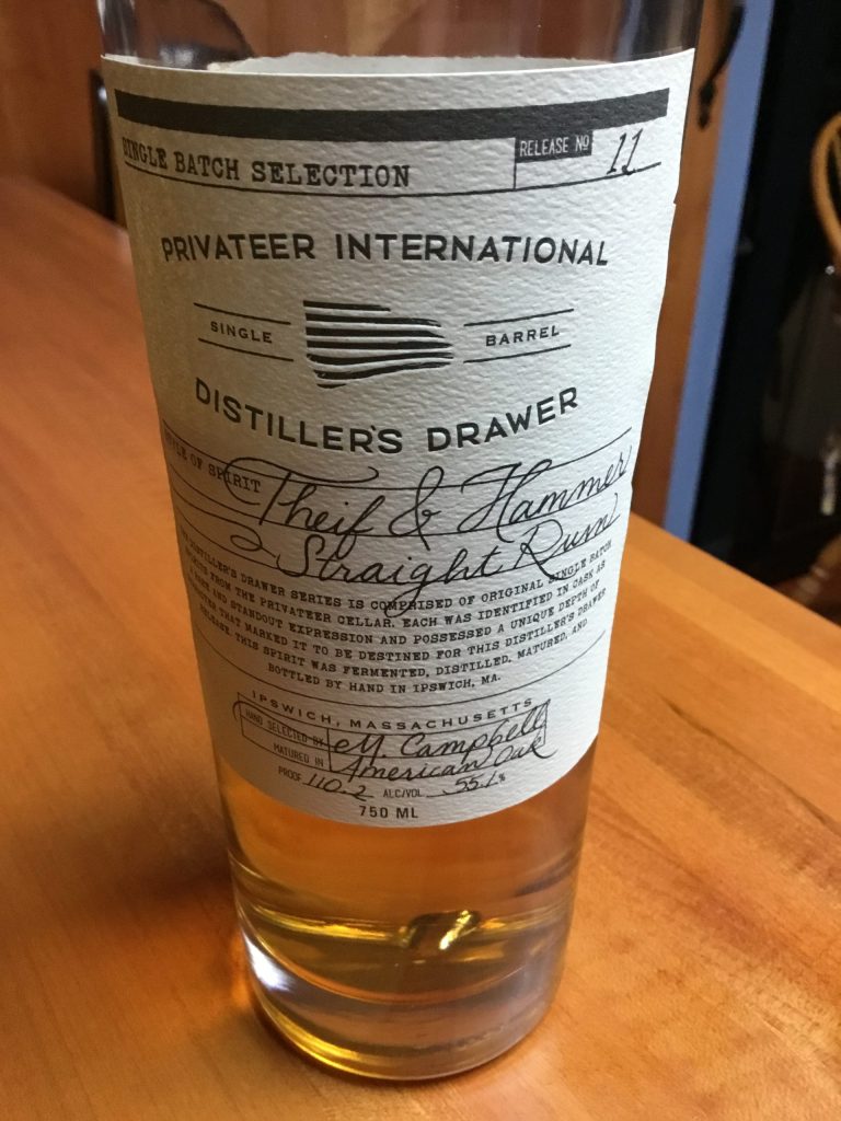 Privateer Distillers Drawer Single Cask: Thief and Hammer