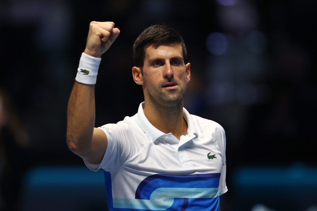 Novak Djokovic of Serbia