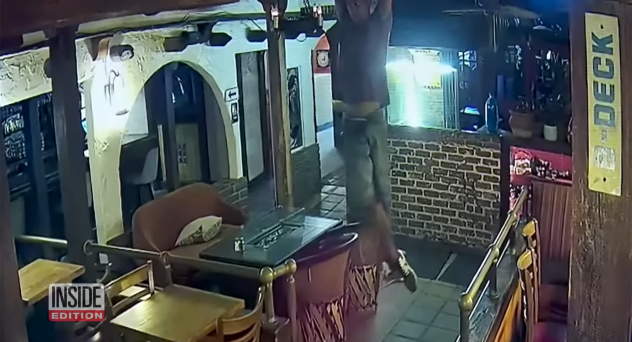 Caught on Video Breaking in Through Ceiling Stealing Booze, Allegedly