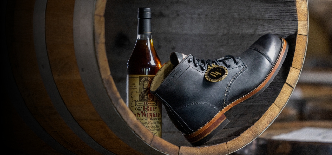 Wolverine 1000 Mile Boots in Whiskey Wolverine and Old Rip Van Winkle Distillery Unveil Batch IV  main image 3