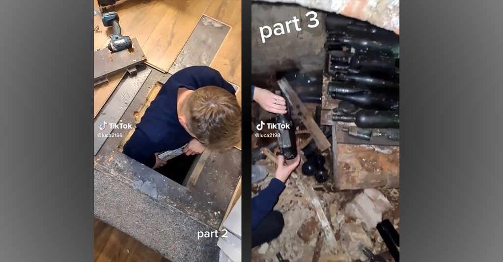 Man Finds Hidden Treasure: 200 year old liquor bottles discovered in ‘secret’ cellar