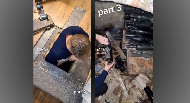 Man Finds Hidden Treasure: 200 year old liquor bottles discovered in ‘secret’ cellar