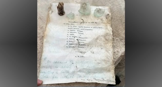 Prohibition Era Message in a Bottle Discovered In Wreckage Of Statue Toppled by Protesters
