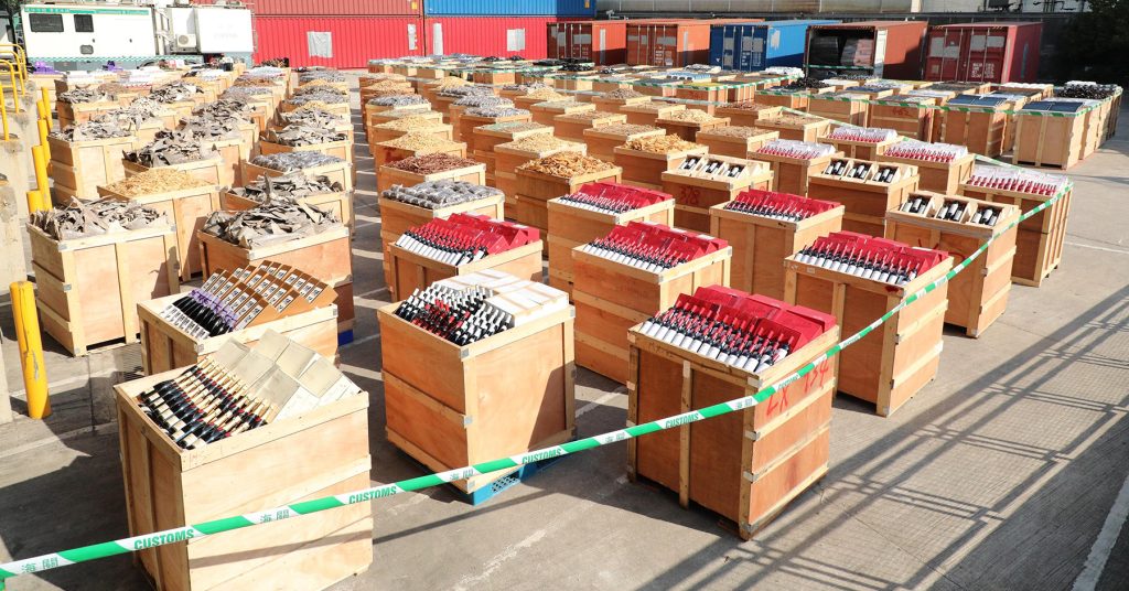 Customs Authorities Seize 9,000 Bottles of Smuggled Wine Headed to China