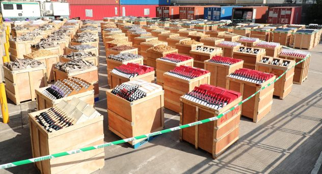 Customs Authorities Seize 9,000 Bottles of Smuggled Wine Headed to China