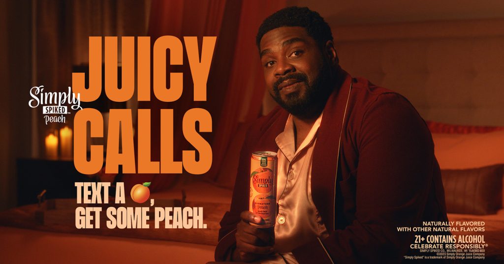 Simply Spiked Peach Teams up with Comedian Ron Funches For ‘Juicy Calls’ Campaign Offering Chance To Win Special Late-Night Delivery