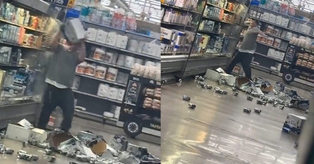Rage Against Bud Light Hits Walmart? Viral Video Shows Man Smashing Cases of Beer, Charged for Allegedly Exposing Genitals in Public