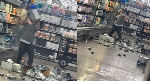 Rage Against Bud Light Hits Walmart? Viral Video Shows Man Smashing Cases of Beer, Charged for Allegedly Exposing Genitals in Public