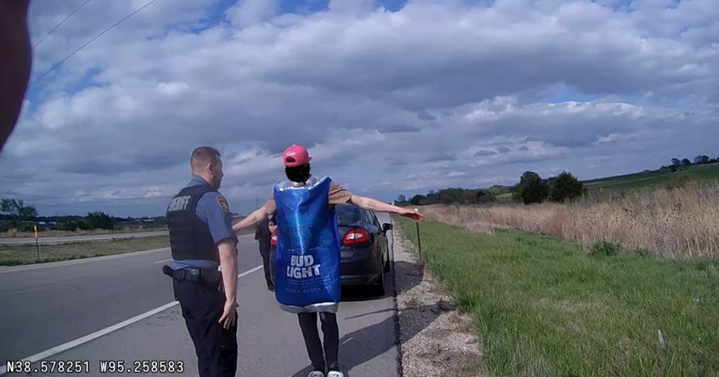 “Sometimes You See Things You Can’t Believe” Police Stop Driver Wearing Hilarious Boozy Getup for Suspicion of DUI