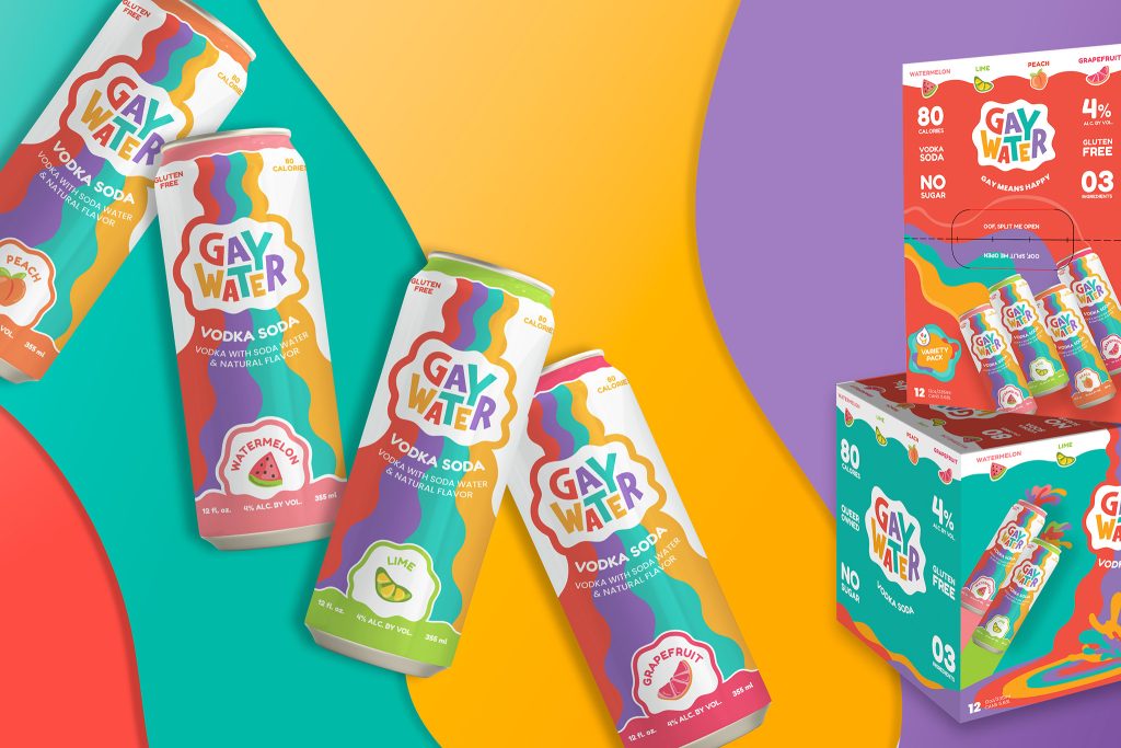 It’s Here, It’s Queer: Introducing Gay Water A LGBTQIA+ Canned Vodka Soda Brand Aiming to Destigmatize the Word Gay
