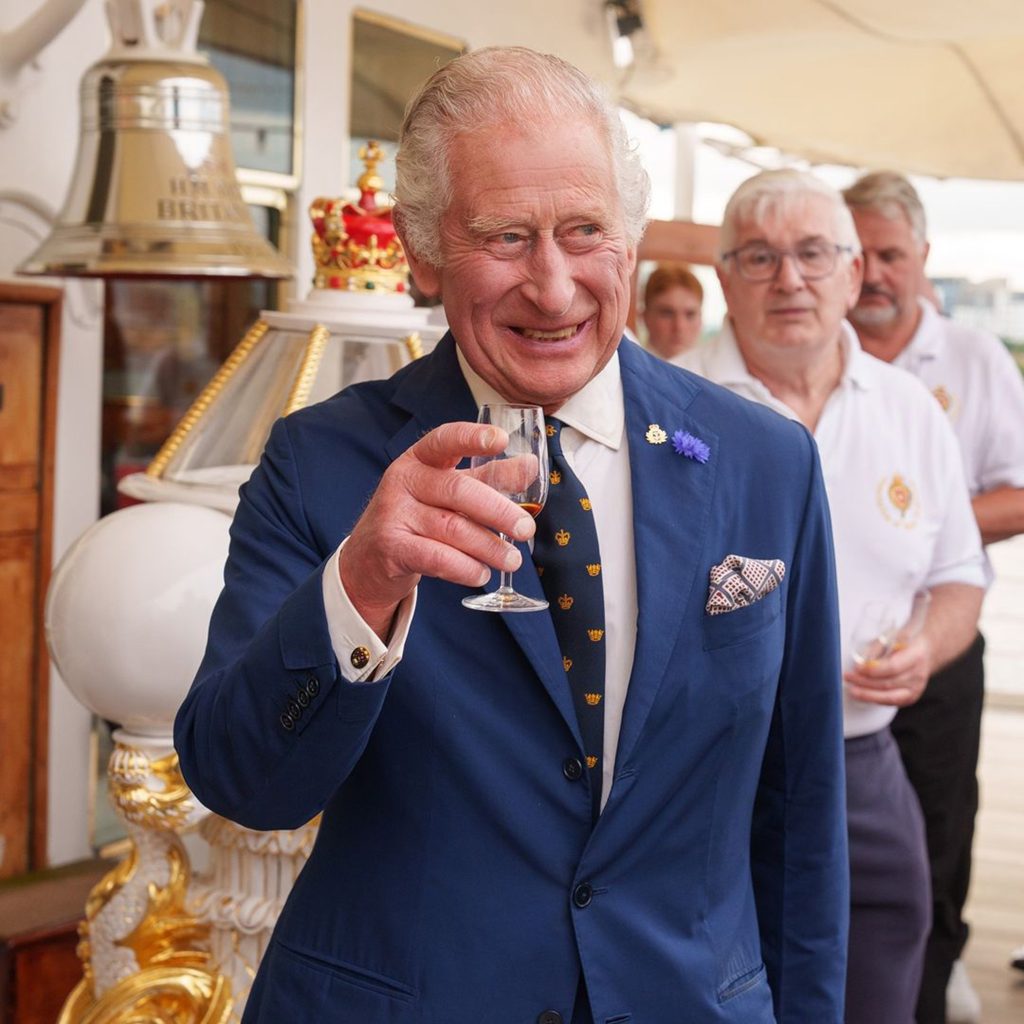 ‘I’ve Always Loved the Smell of Rum’: King Charles Shares a Tot of Pusser’s Rum With Sailors on Board Royal Mega Yacht