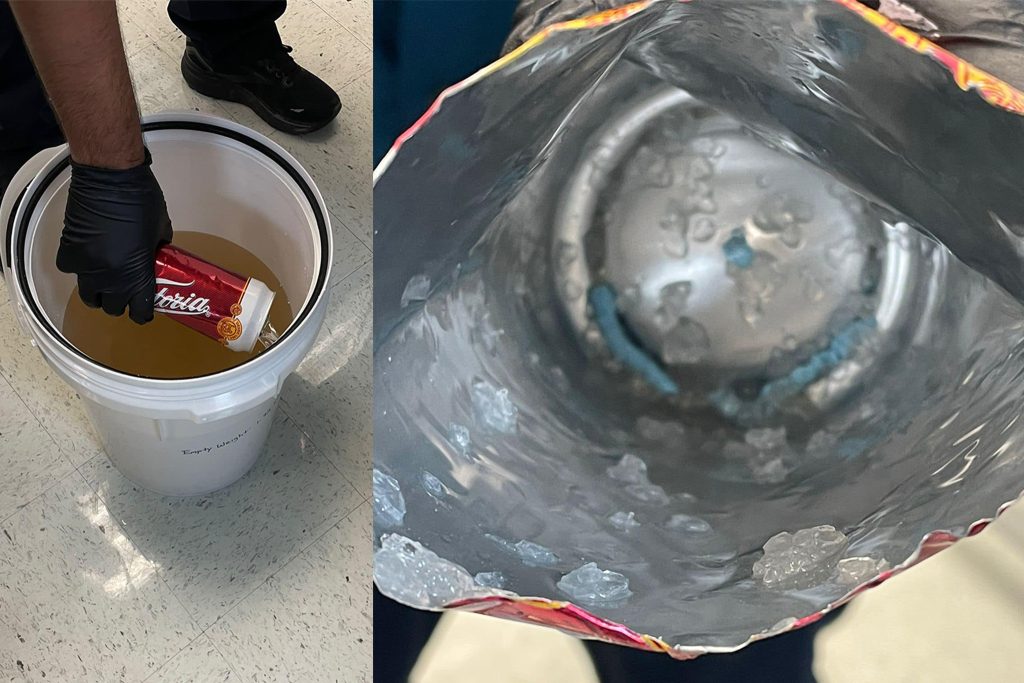 Woman Arrested at Border for Allegedly Smuggling 32 Kilograms of Meth in Cans of Beer