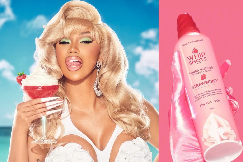 Cardi B Announces New Strawberry Flavor Whipshots
