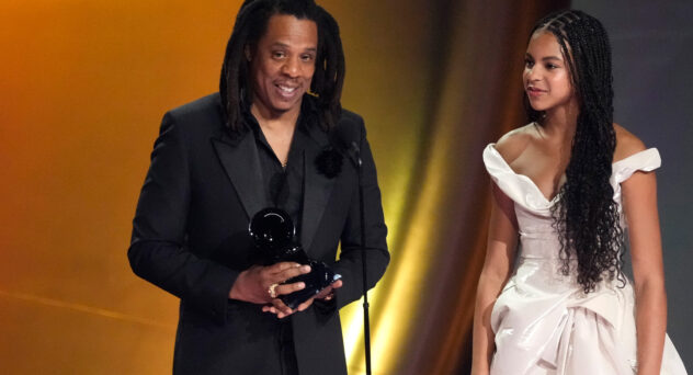 Jay-Z Uses Grammy as Cognac Glass After Calling out Awards for Beyoncé Album of the Year Snub