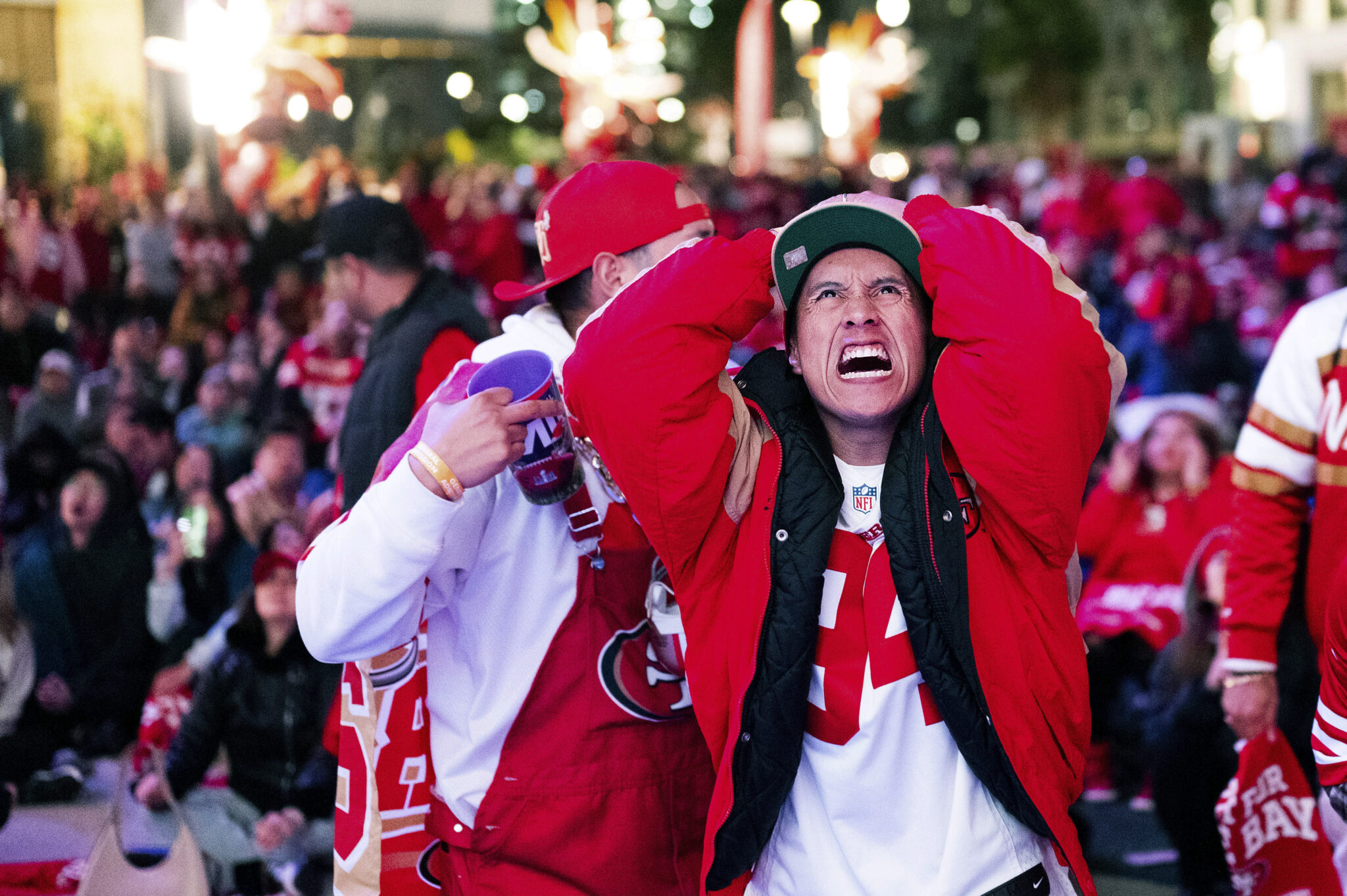 49ers Fan Smashes Whiskey Bottle Against TV After Super Bowl