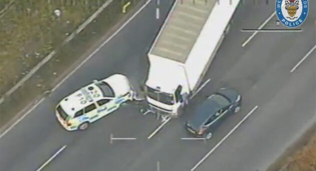 Footage Captures High-Speed Police Chase of Attempted Distillery Heist Worth Over $100,000 in Alcohol