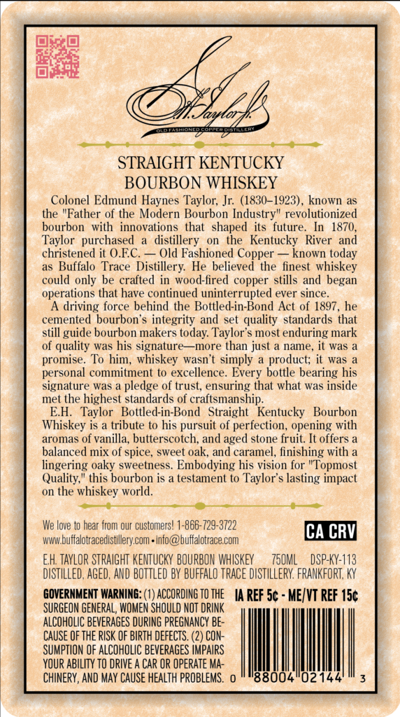 E. H. Taylor Bottled-in-Bond