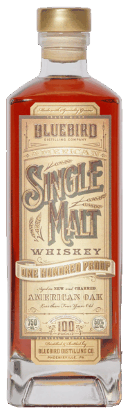 Bluebird Single Malt Whiskey One Hundred Proof spirit image
