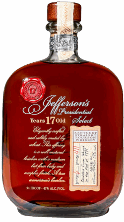 Jefferson’s Presidential 17 Years spirit image