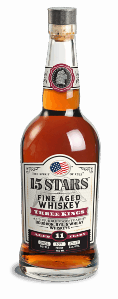 15 STARS Fine Aged Whiskey Three Kings Aged 11 Years spirit image