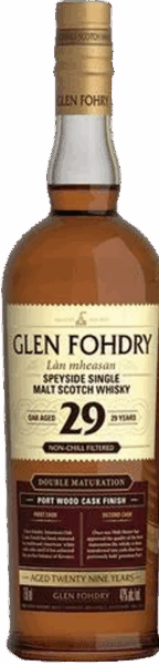 Glen Fohdry Lan-mheasan Speyside Single Malt Scotch 29 Years Port Wood Cask Finish spirit image