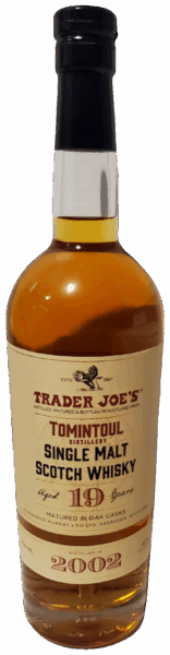 Trader Joe’s Tomintoul Single Malt Scotch Aged 19 Years 2002 spirit image