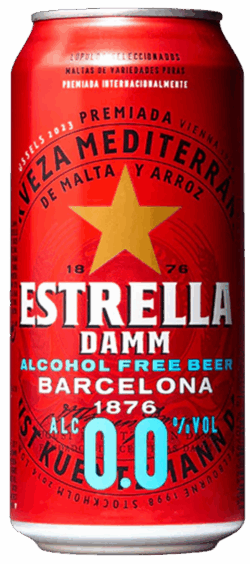 Estrella Damm 0.0 spirit image