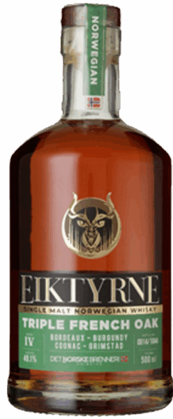 Eiktyrne Triple French Oak Norwegian Whisky spirit image
