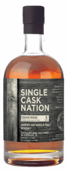 Single Cask Nation Cedar Ridge 5 Year Old Peated American Single Malt Whiskey spirit image