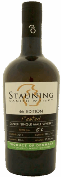 Stauning Danish Whisky 4th Edition Peated spirit image