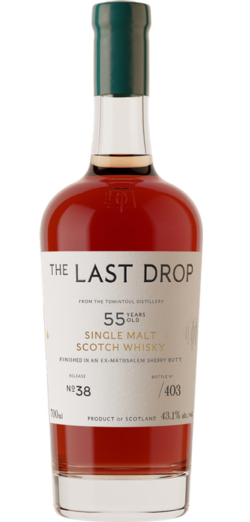The Last Drop No. 38: 55 Year Old Single Malt Scotch from the Tomintoul Distillery spirit image
