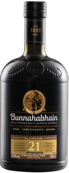 Bunnahabhain 21 Year Old Cask Strength 2025 Edition spirit image