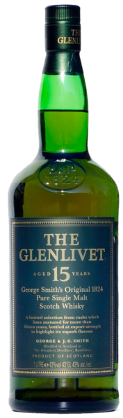 The Glenlivet 15 Year George Smith’s Original 1824 Pure Single Malt Scotch spirit image