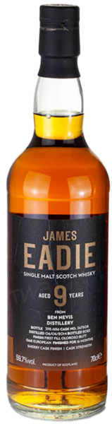 James Eadie 9 Year Old Single Malt Scotch Whisky spirit image