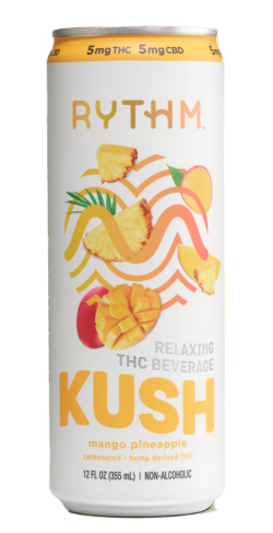 RYTHM Kush Mango Pineapple Relaxing THC Beverage spirit image