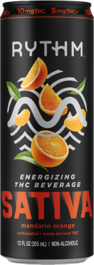 RYTHM Sativa Mandarin Orange Energizing THC Beverage spirit image