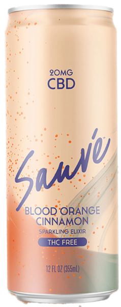 Sauvé Blood Orange Cinnamon Sparkling CBD Elixir spirit image
